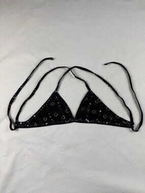 Jolyn Triangle Top  Black/White Print Size S